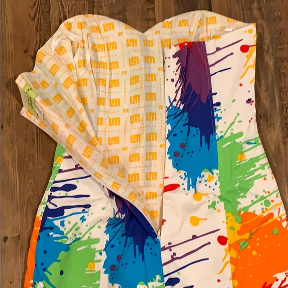 Drop Cloth Splatter Art Dress - Picture 4 of 6